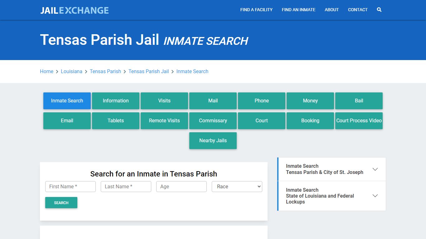 Tensas Parish Jail, LA Inmate Search: Roster & Mugshots - Jail Exchange