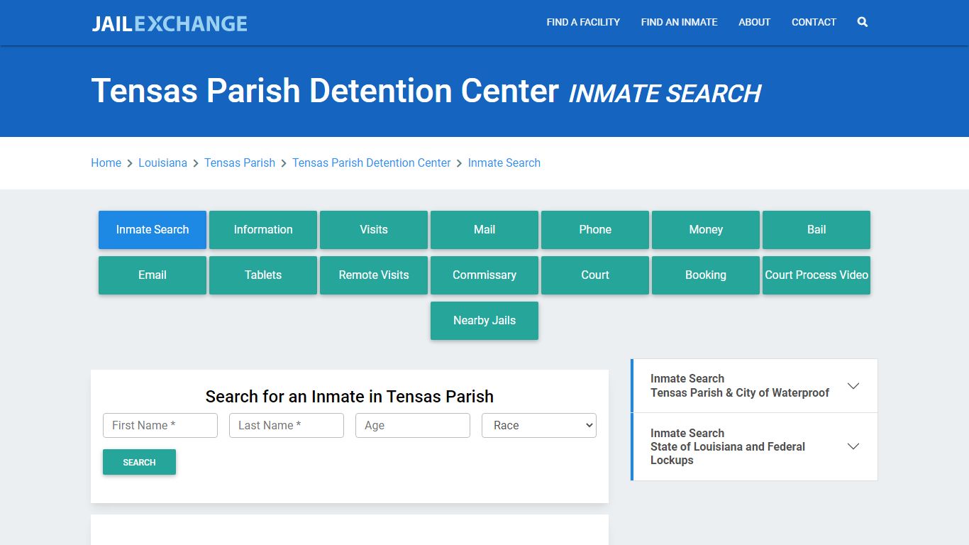 Tensas Parish Detention Center Inmate Search - Jail Exchange